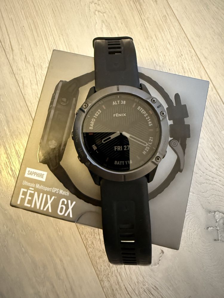 Garmin Fenix 6X Sapphire impecabil 10/10