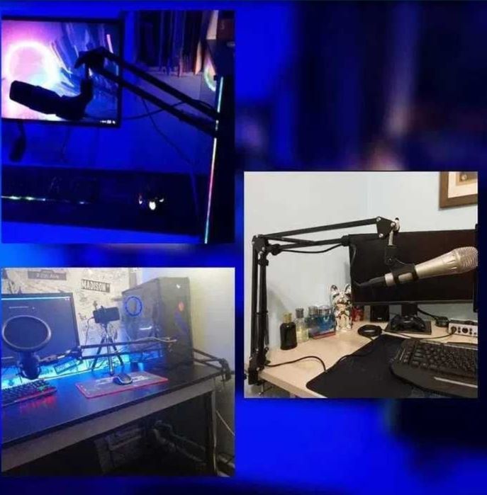 Suport Microfon 2 Brate Stativ Microfon Brat Microfon Brat Pivotant