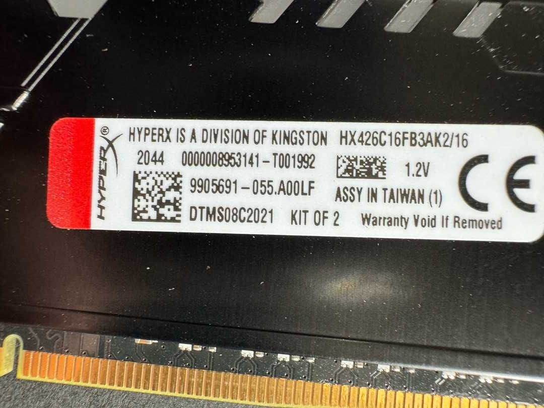 Kingston HyperX Fury RGB 16 ГБ DDR 4, 2666 МГц (2x8gb)