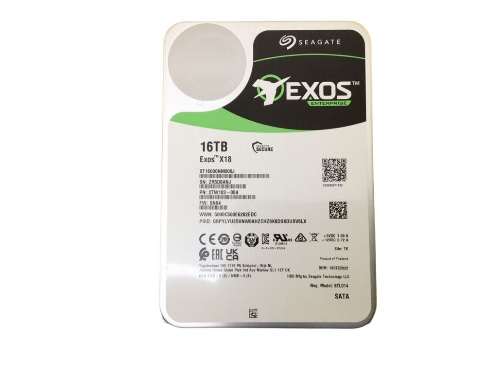 Seagate exos 16tb HDD твърд диск с гаранция