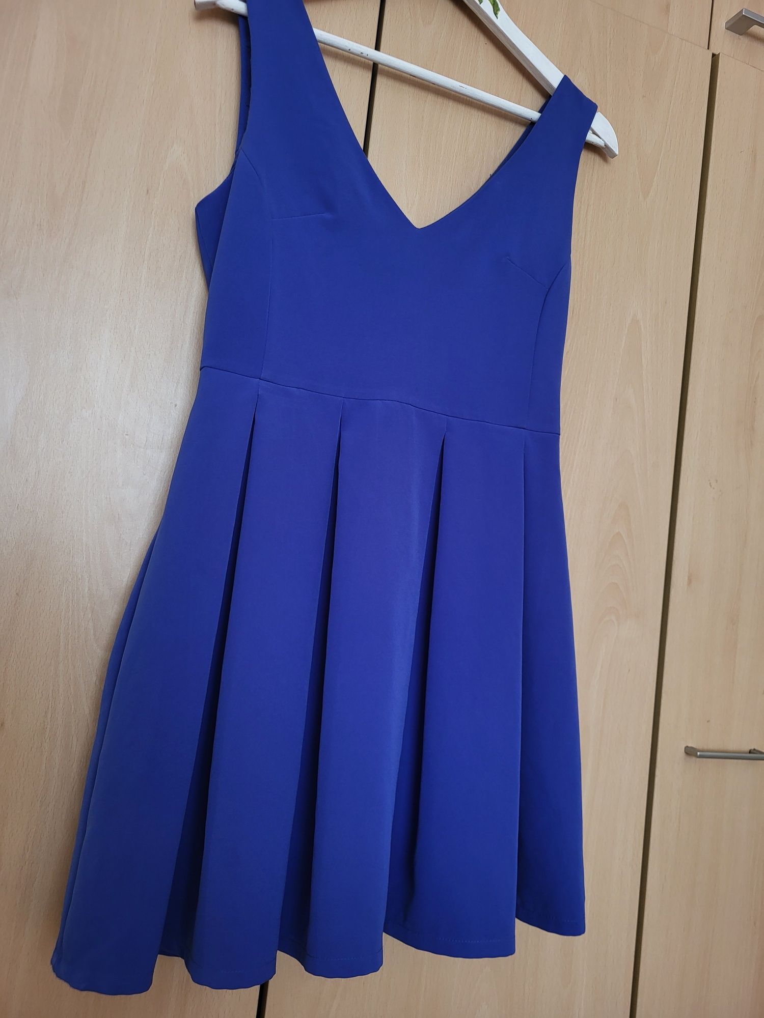 Синя лятна рокля размер L