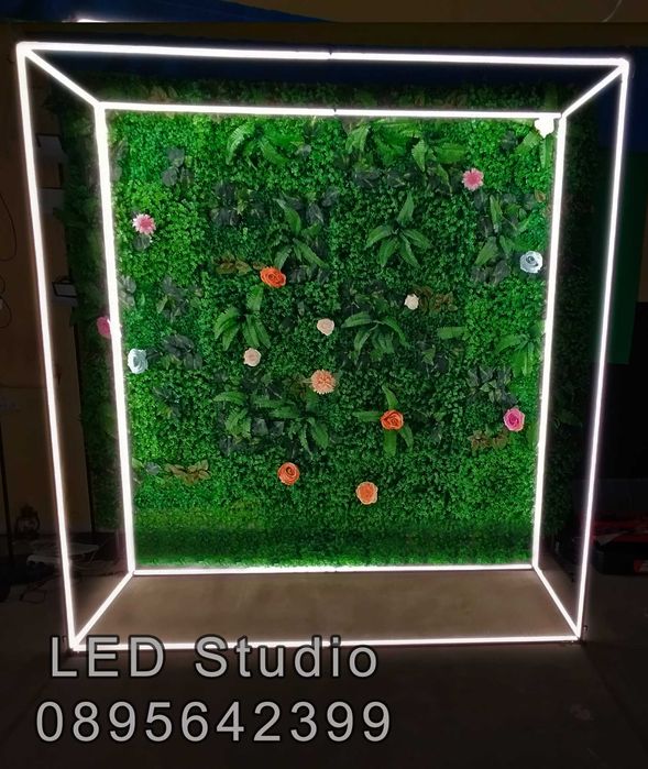 LED светеща рамка – ефектна фотозона за корпоративни и частни събития