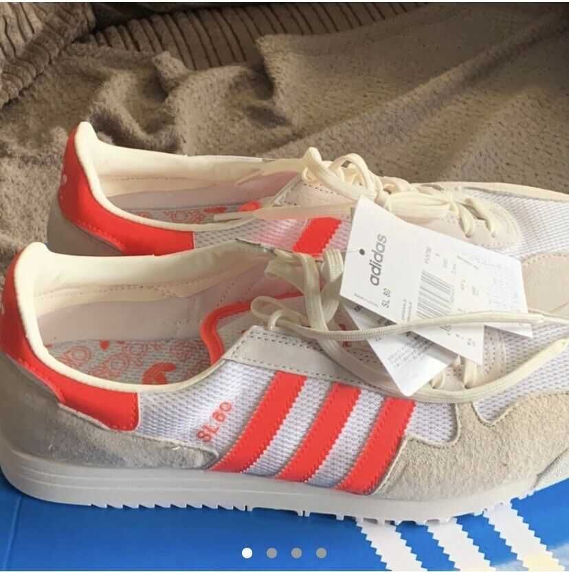 Adidasi Adidas SL 80 white-orange 100% originali 42