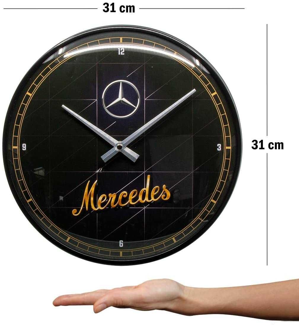 Vand Ceas de perete Mercedes-Benz - Silver & Gold