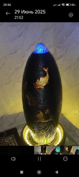 Декоративный домашний фонтан.