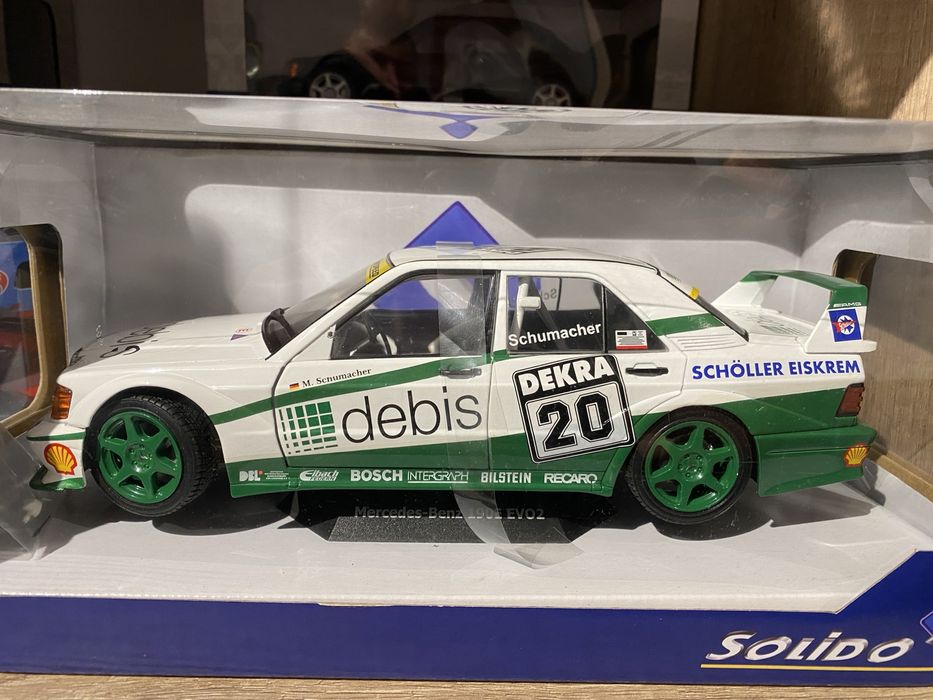 MERCEDES-BENZ 190E EVO II DTM 1990 machetă auto scara 1:18 SOLIDO