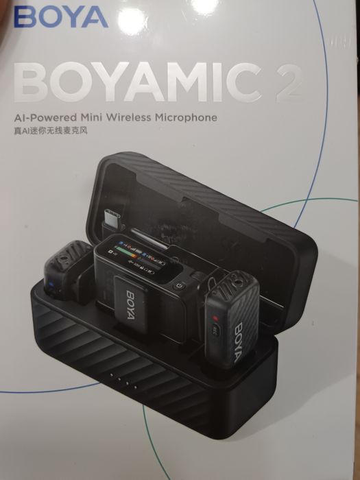 Boya mic 2  AI , петличные микрофоны на 2 персоны