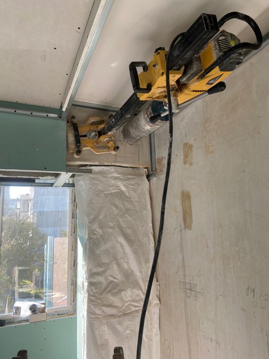 Диамантено пробиване на отвори в бетон, тухла, камък и дръги