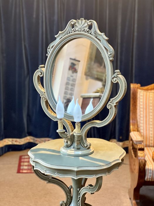 Masuță cu oglindă/toaletă veche , stil Baroc venețian