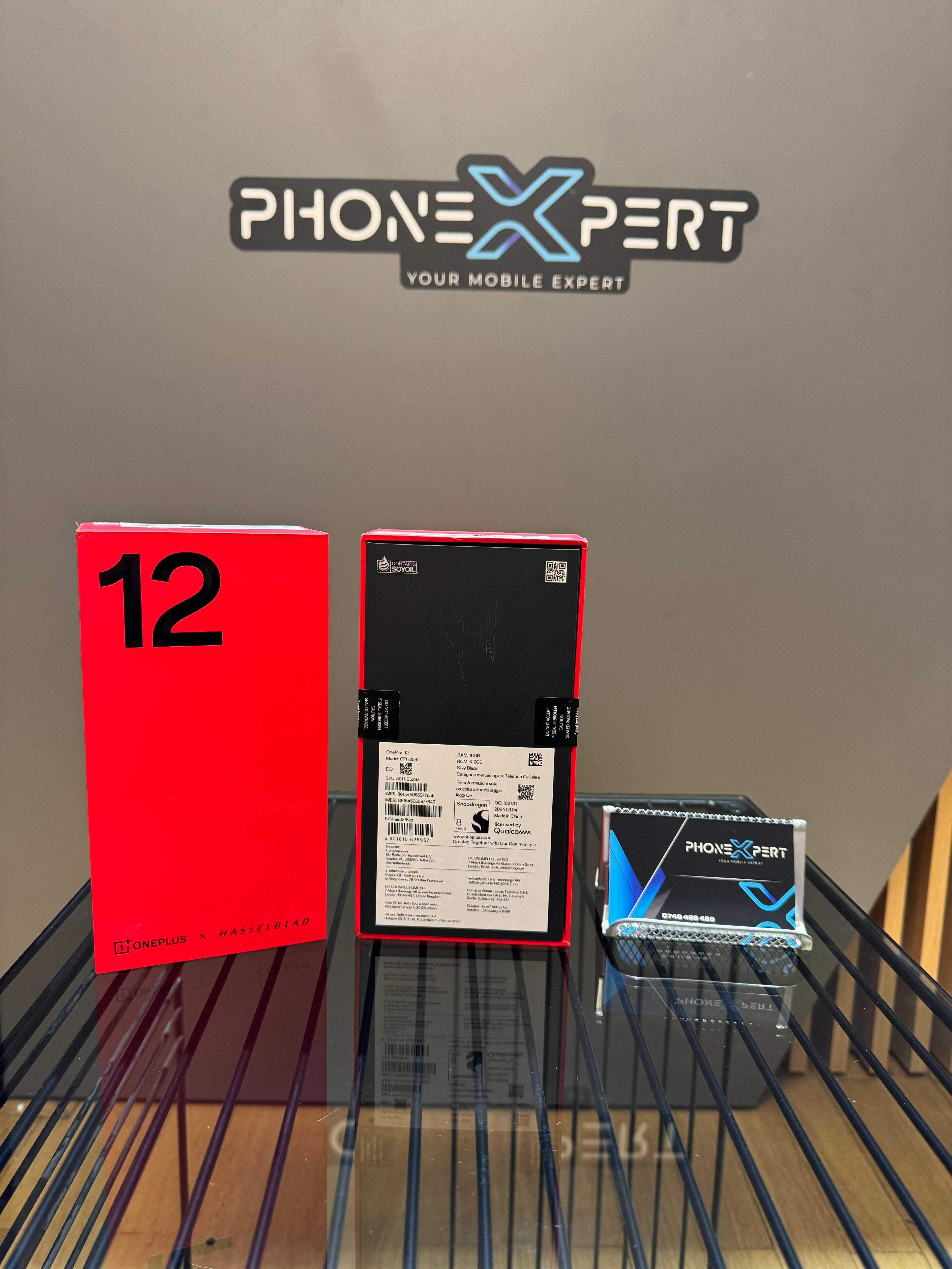 One Plus 12 Sigilat cu 512GB Memorie 16GB RAM Silky Black