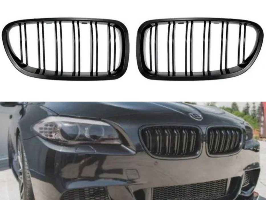 Двойни бъбреци за БМВ Ф10- Bmw F10 (2010-2016) Черен гланц