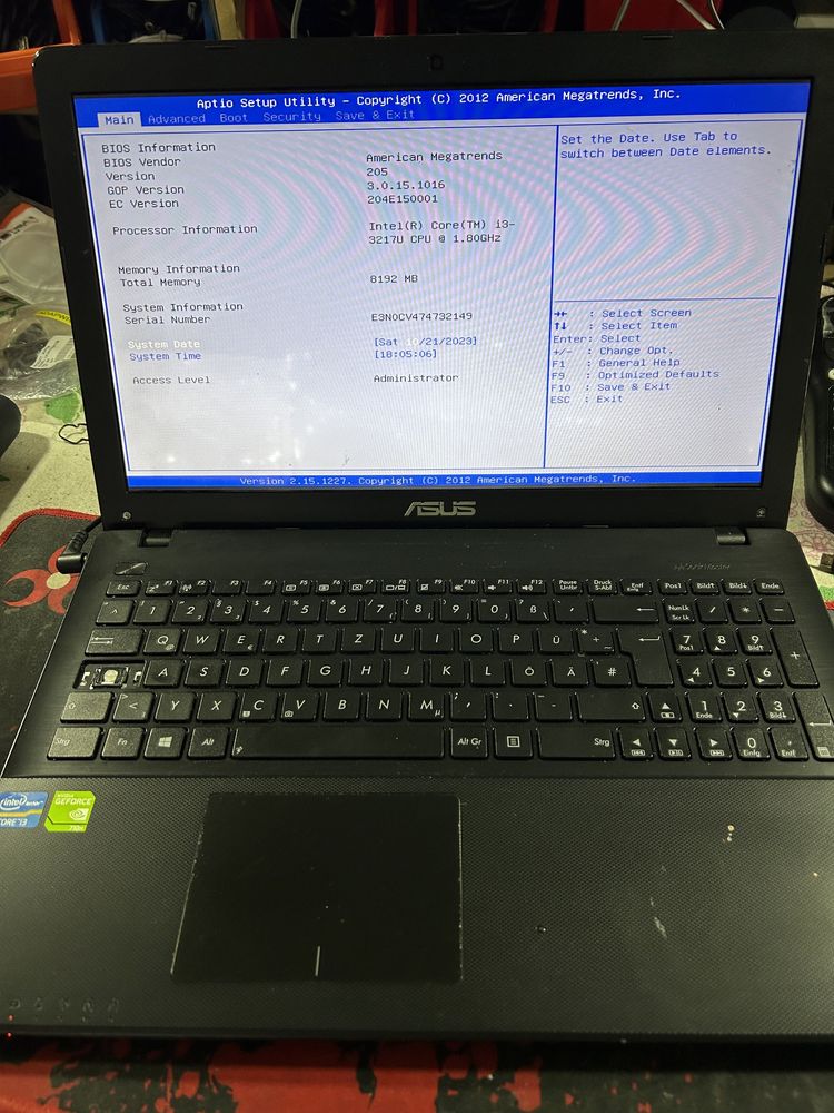 Dezmembrez laptop asus x550CL R513C