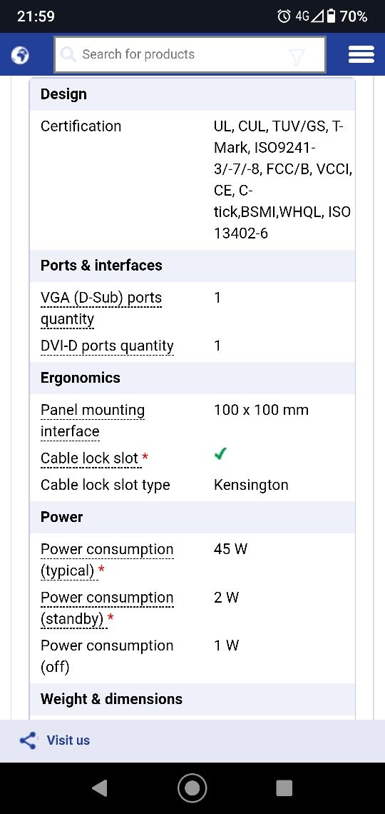 Монитор Acer P223W