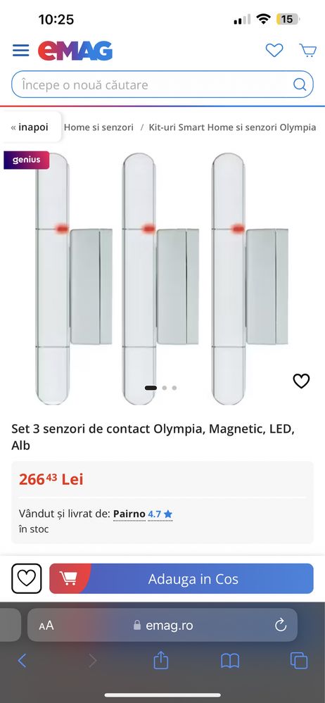 Set 3 senzori de contact Olympia