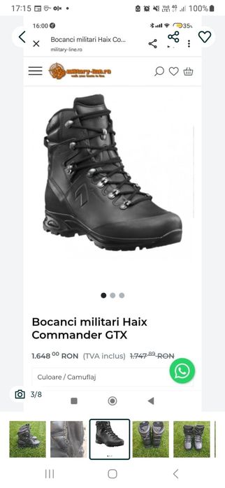 Bocanci militari Haix Commander GTX