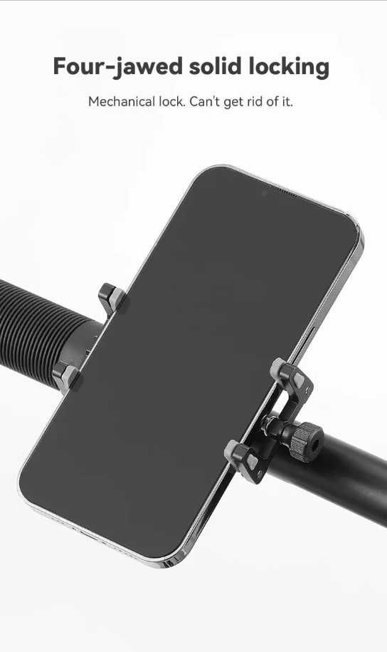 Suport telefon pentru bicicleta - aluminiu