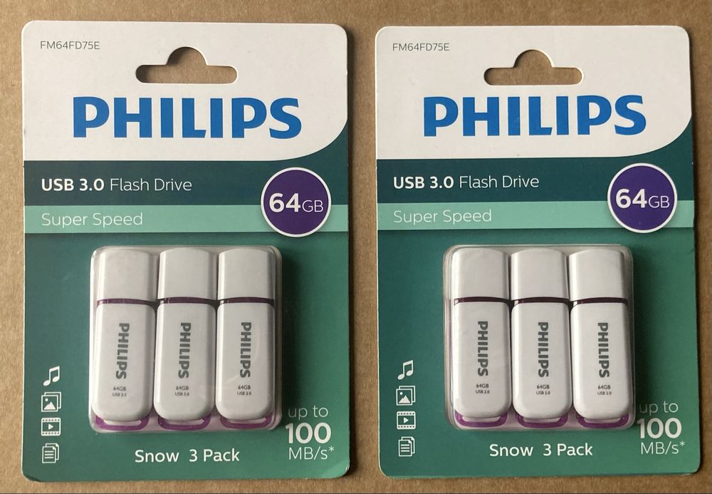 Philips flash drive set 3x64gb
