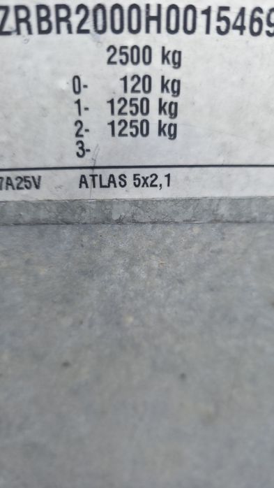 Platforma auto 2500 kg