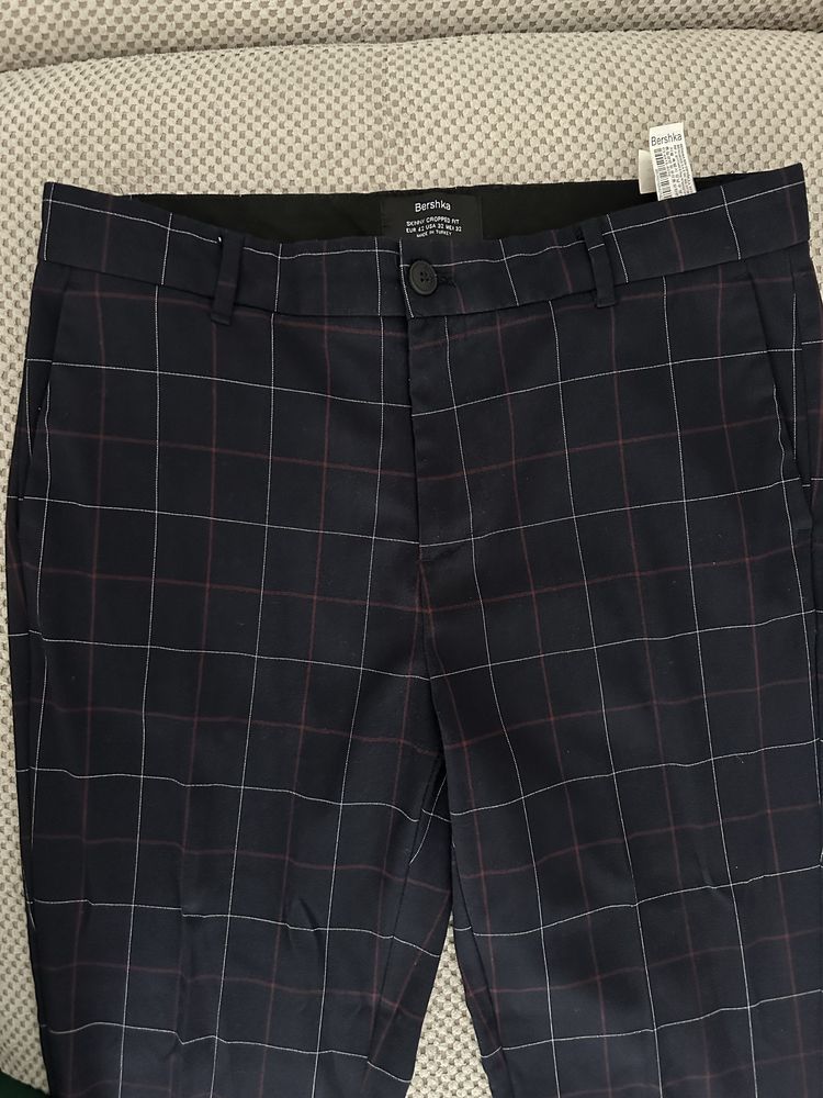 Pantaloni de costum smart casual, bleumarin, skinny fit