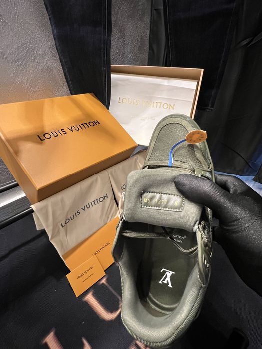 Adidasi Louis Vuitton piele - PREMIUM FULL BOX - Reducere !