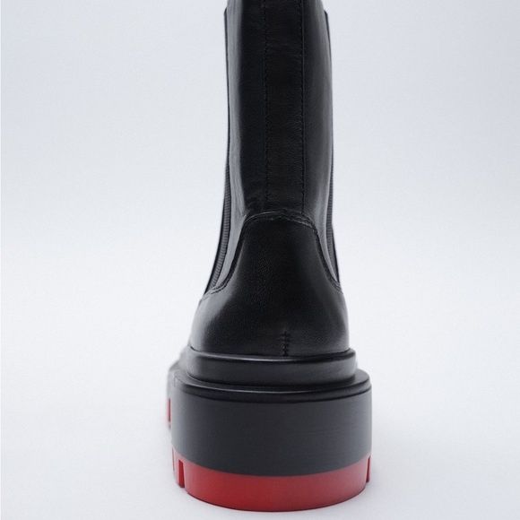 Botine /ghete din piele Zara special edition