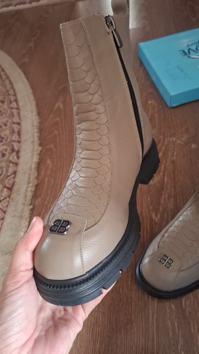 Кожаная зимняя обувь