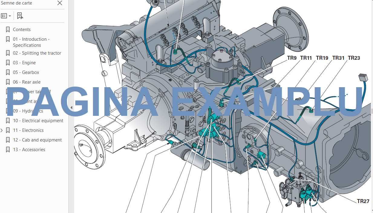 Manual service tractor Hurlimann XT 911 913 / XS 70 75 xs 90 100 carte