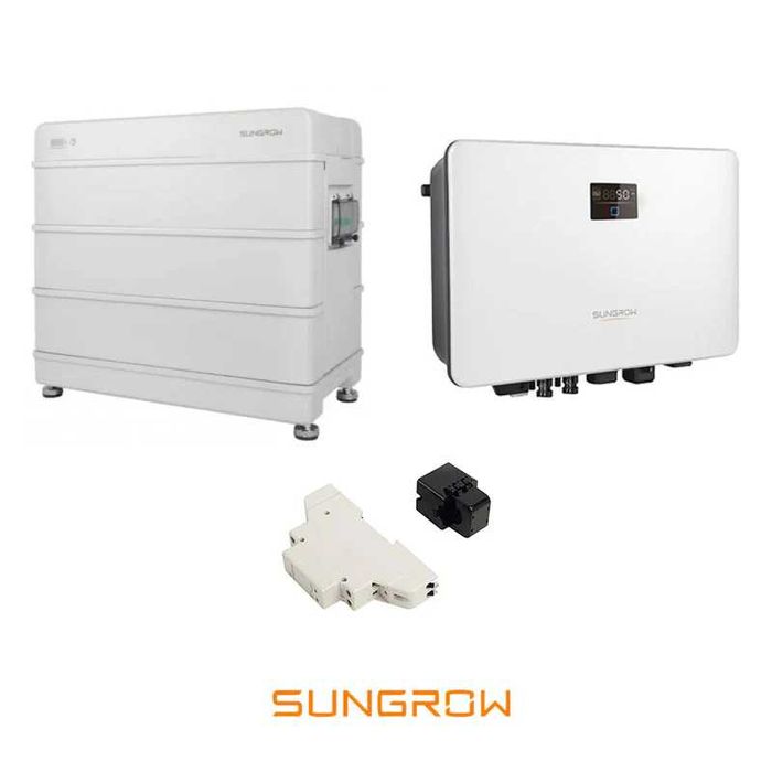 KIT SUNGROW : invertor monofazat 6kW + 6,4kWh baterie + SmartMeter
