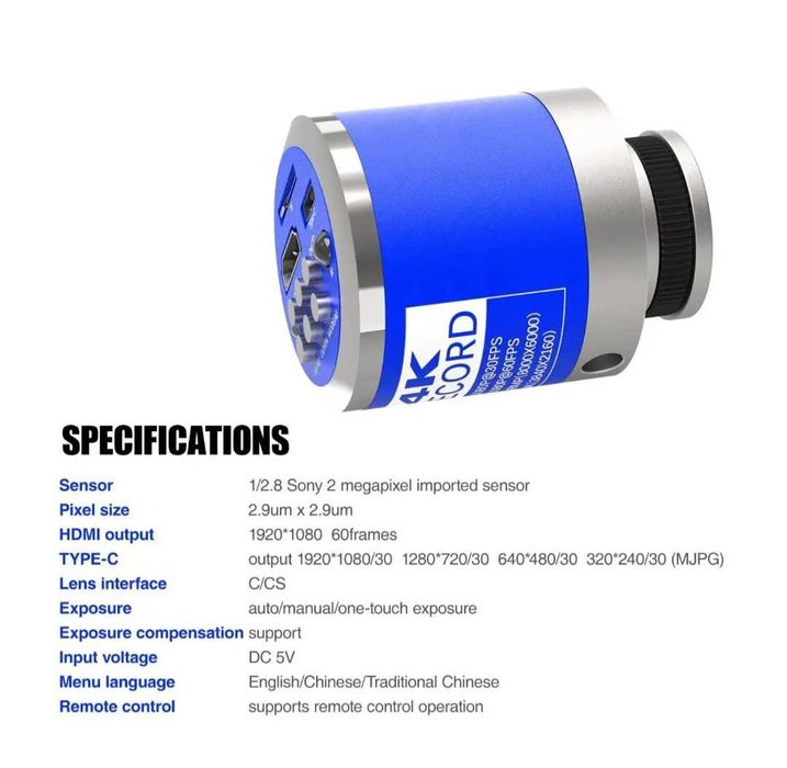 Microscop digital, 48mpx, 150x zoom, model 2024
