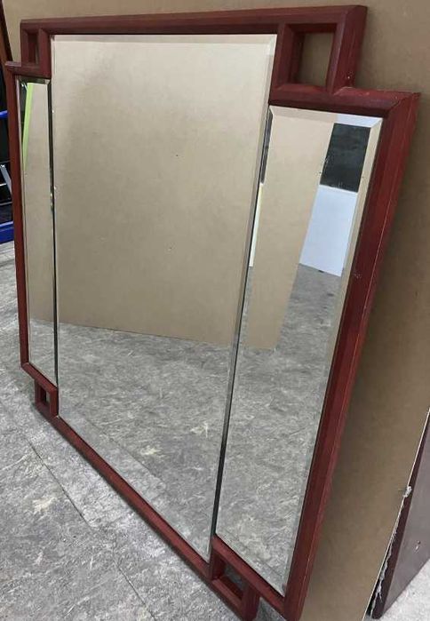 8 buc Oglinda cu rama din lemn; Oglinda cu rama 85x85 cm