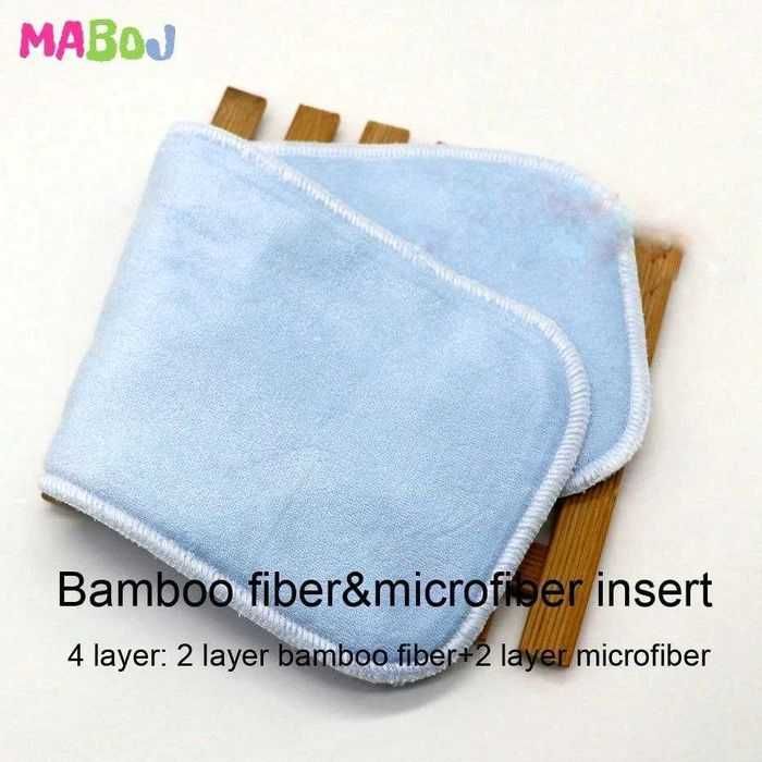 Подложки от бамбук, микрофибър за пелени за многократна употреба