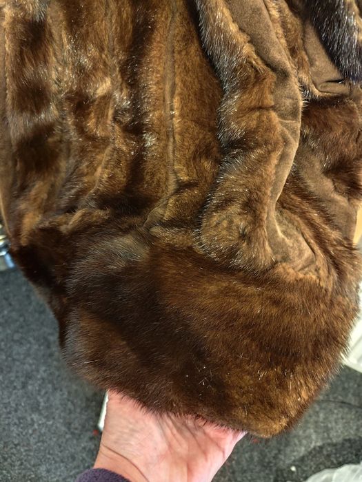 Haină damă, blană naturală de vizon