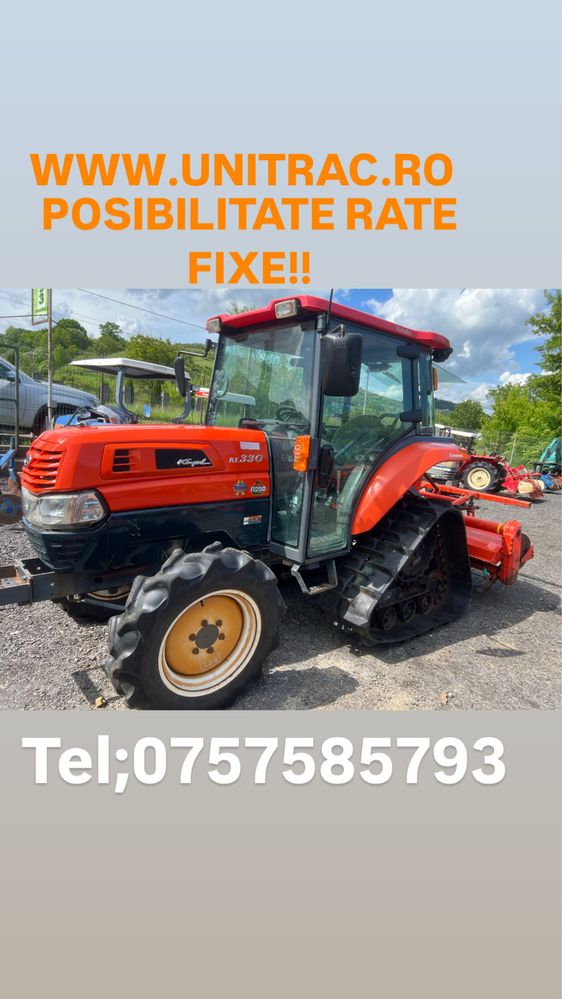 Tractoras tractor japonez kubota kl 330 cu sinile de cauciuc