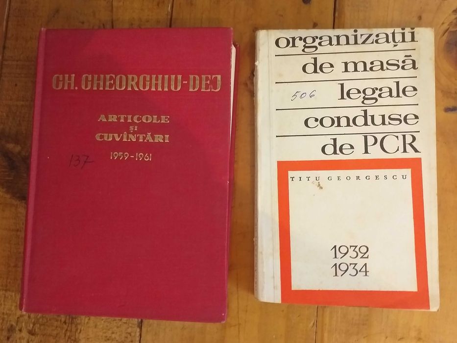 4 carti vechi Gh Dej/politica/colectie