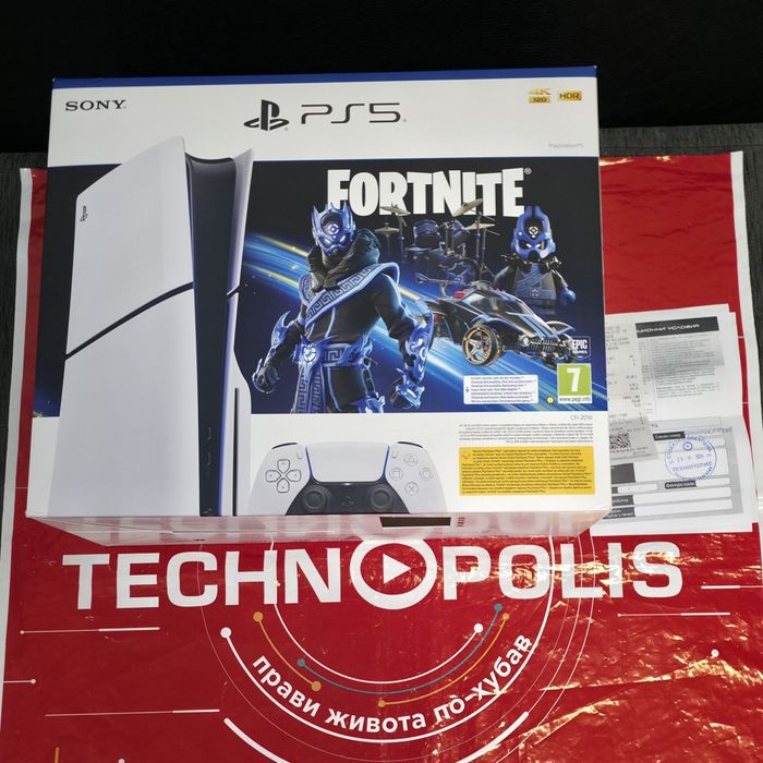 КАТО НОВ Sony Playstation 5 SLIM Гаранция Технополис PS5 | White