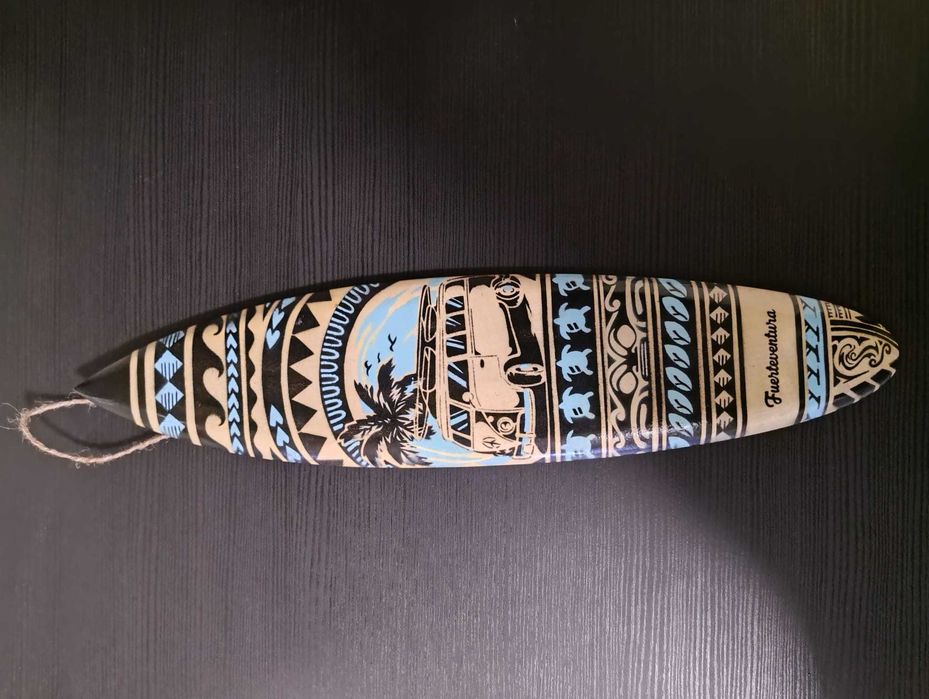 Decor surfboard – suvenir Fuerteventura, pictat manual