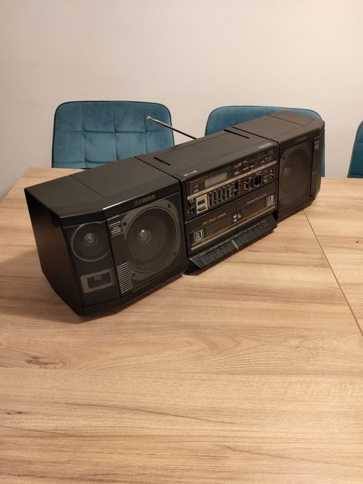 Fisher dublu casetofon radio auxiliar