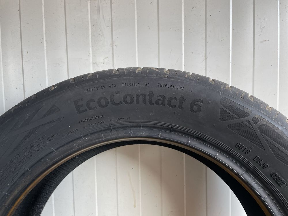 4бр. Continental EcoContact 6 195/55/16, 6мм, ДОТ 2022