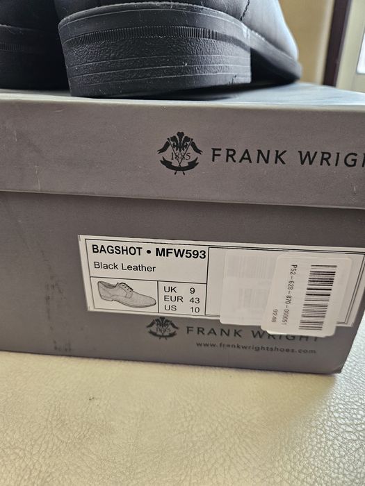 Официални мъжки кожени обувки Frank Wright 43 номер