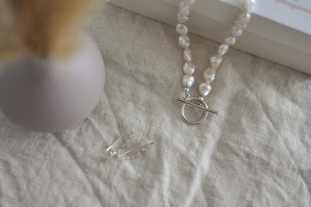 Colier din argint Indira, Silver Grace, cu perle naturale