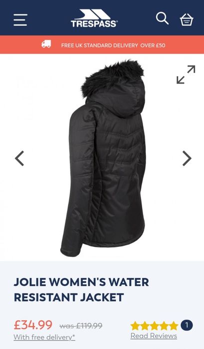 Geaca Waterproof/Windproof Trespass XS