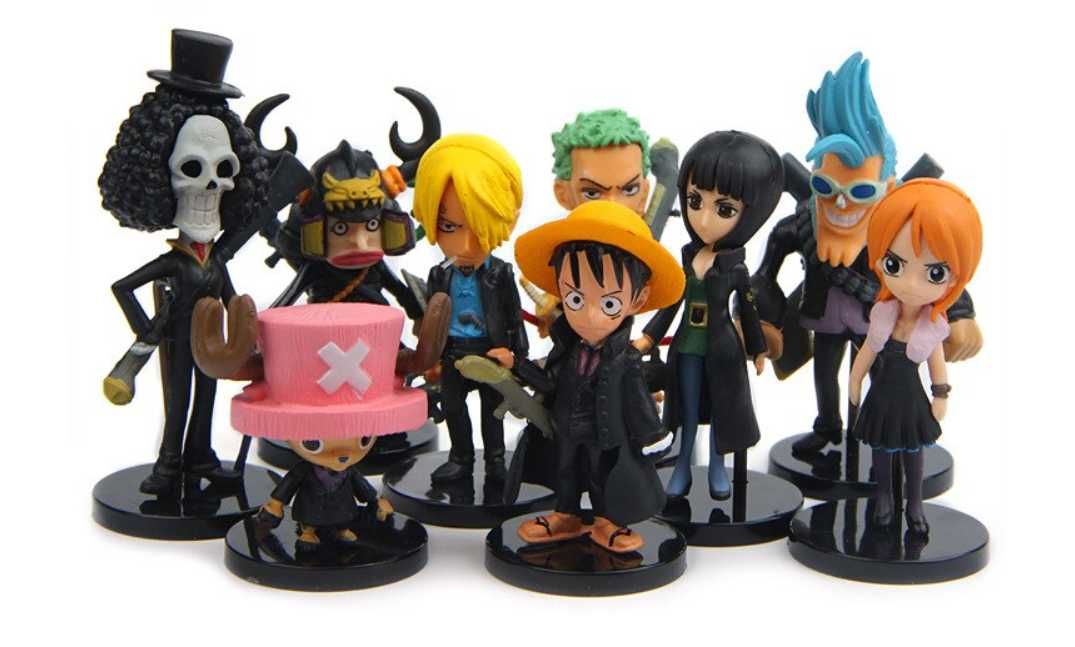 Set Figurina One Piece Luffy Zoro Sanji Robin Nami Brook anime 5-10 cm