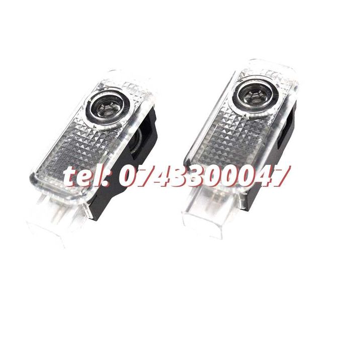 Set Logo Proiectoare Lampi 3d Led Lumini Usi Portiere Sline Audi A Q