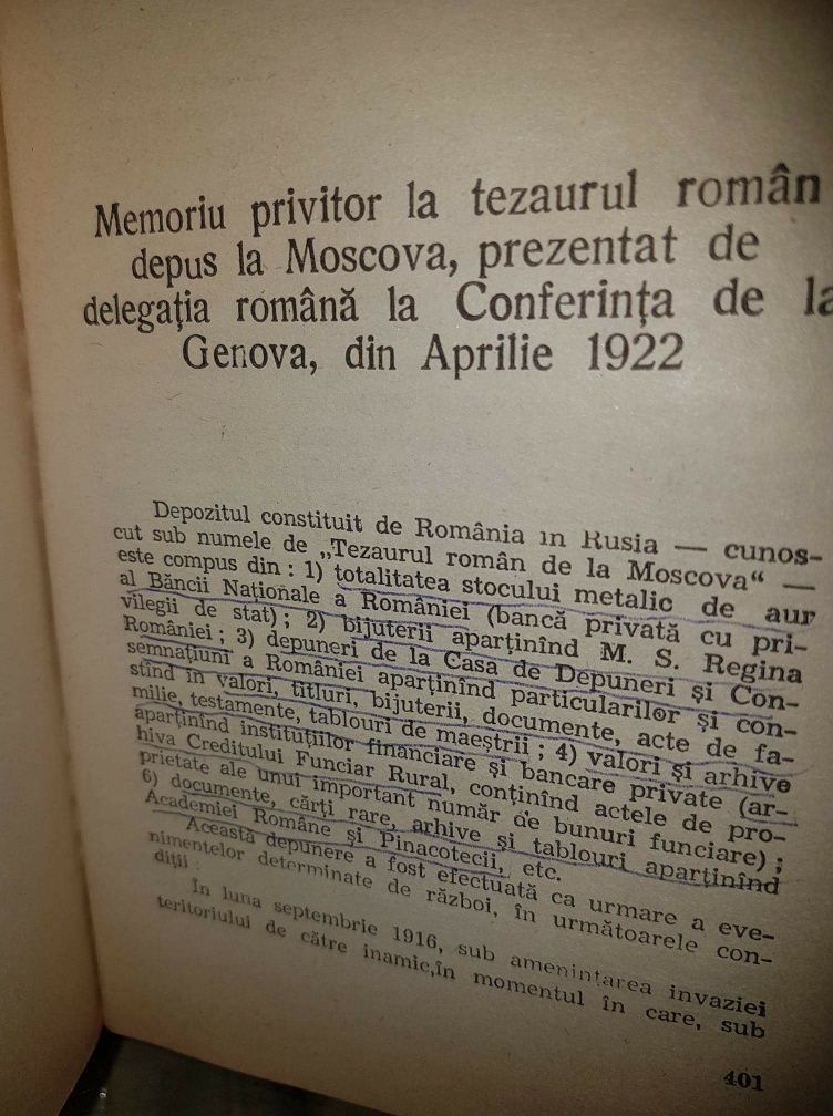 Spoliatorii, Tezaurul român la Moscova 1922 Genova Inginerii financiar