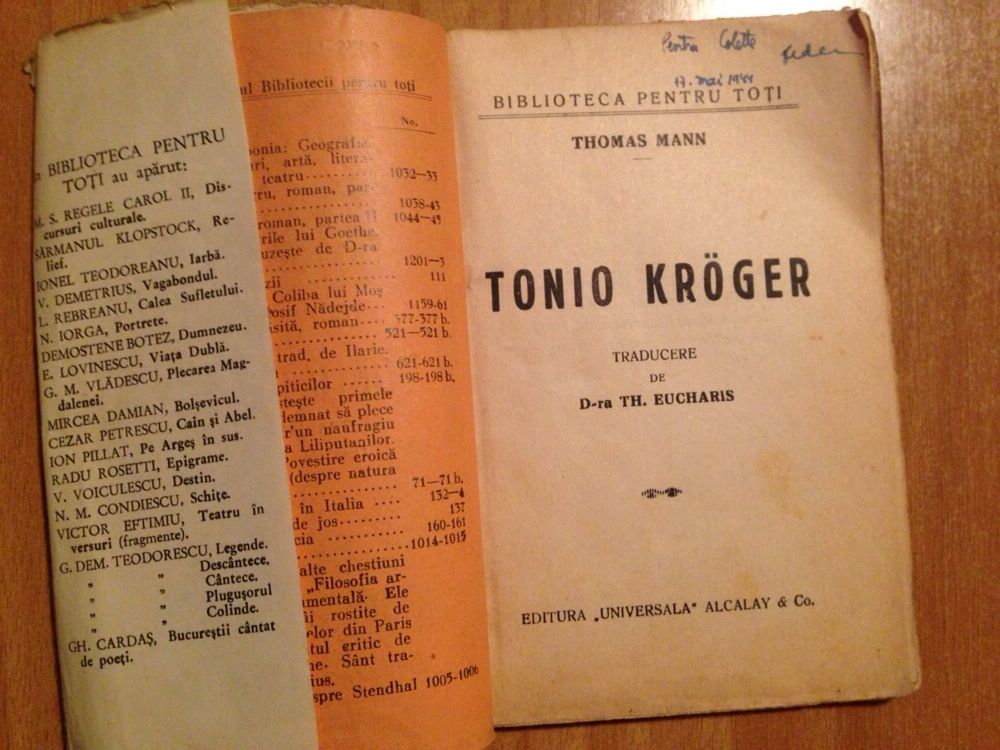 Thomas Mann- Tonio Kroger - BPT 1452-1453