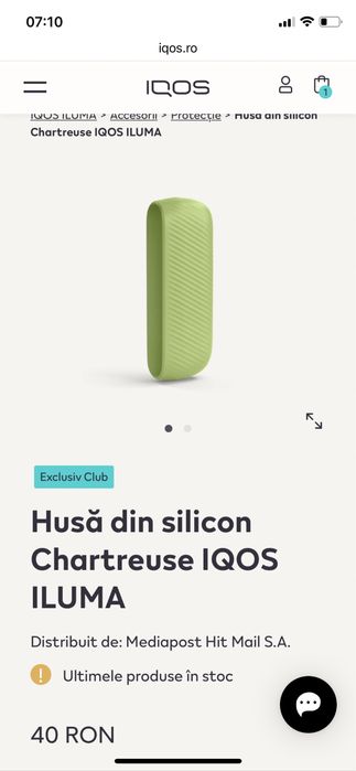 (SIGILAT) Husa Silicon Iqos ILUMA