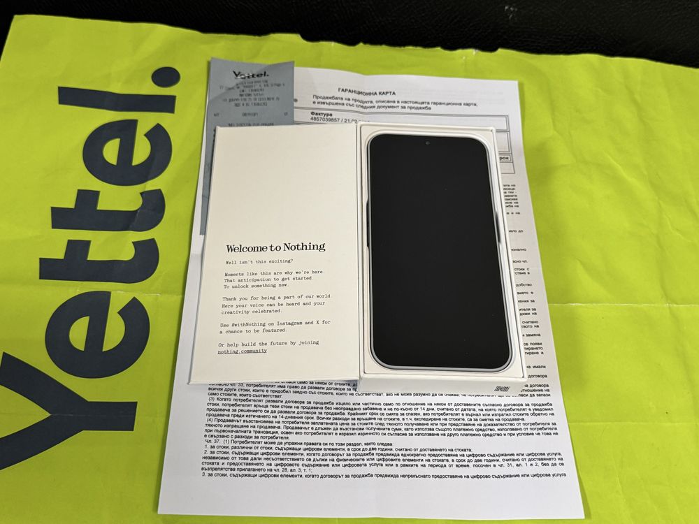КАТО НОВ 256GB Nothing Phone 2A Plus 5G Гаранция Yettel 2028 Grey