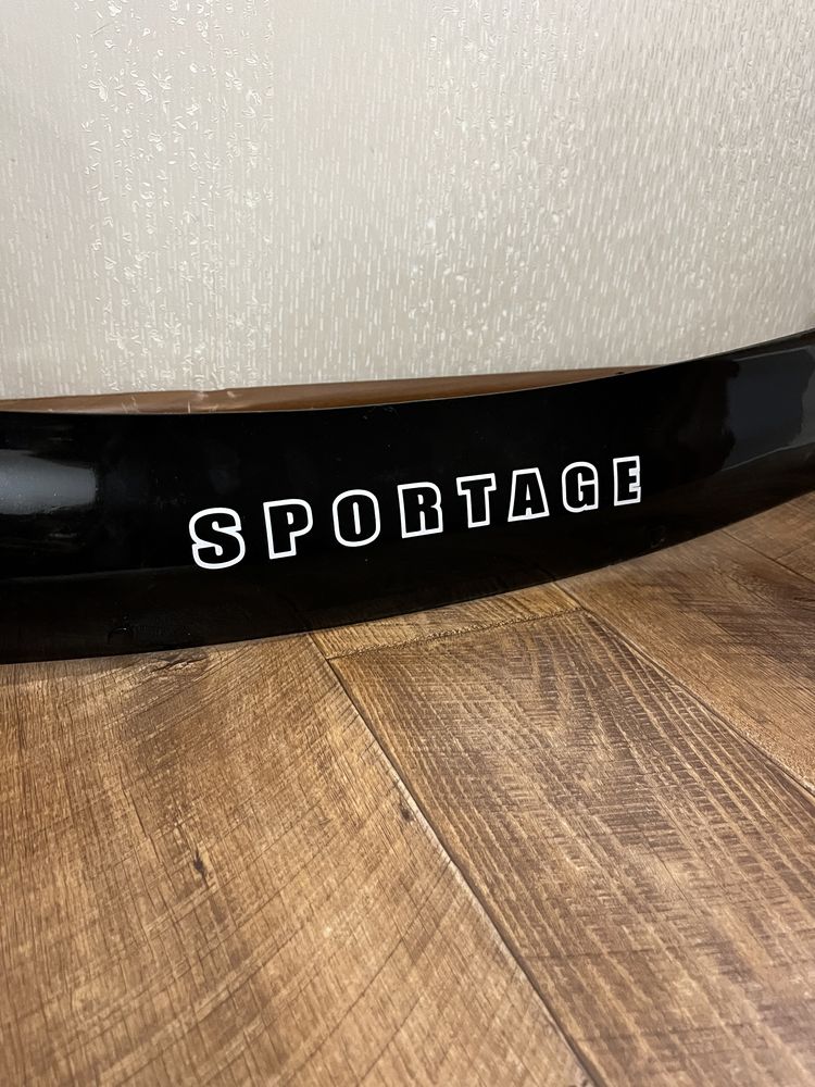 Мухобойка накладка дефлектор капота Kia Sportage