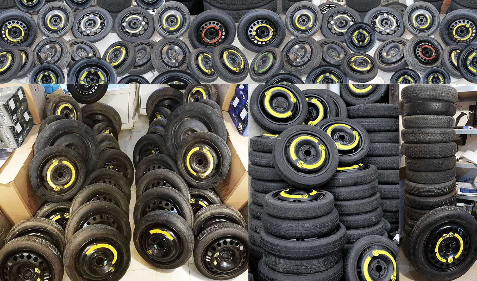 Roată rezervă pentru orice mașină - orice marcă – rezerve slim / jante