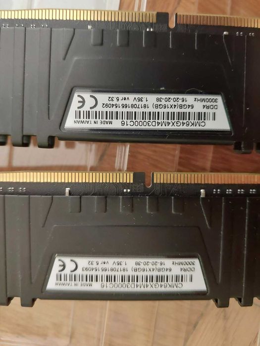 32GB DDR4 G.Skill , Corsair Vengance, Crucial, HyperX, 3000Mhz